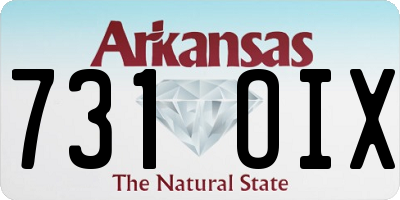 AR license plate 731OIX