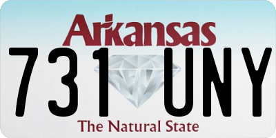 AR license plate 731UNY