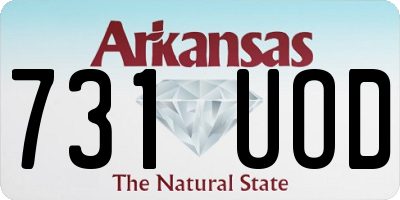 AR license plate 731UOD