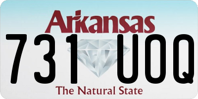 AR license plate 731UOQ