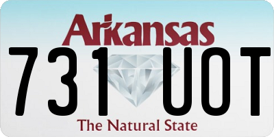 AR license plate 731UOT