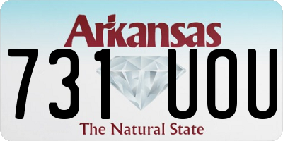 AR license plate 731UOU