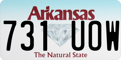 AR license plate 731UOW