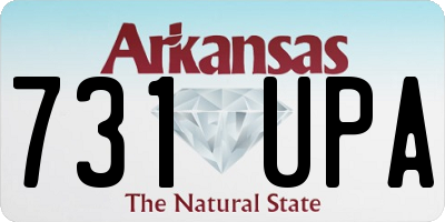 AR license plate 731UPA