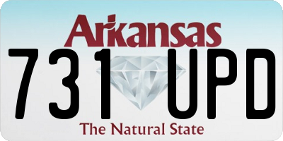 AR license plate 731UPD