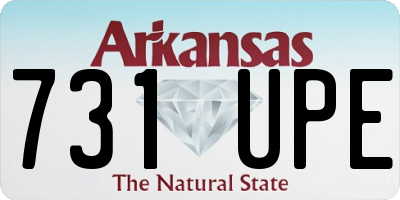 AR license plate 731UPE