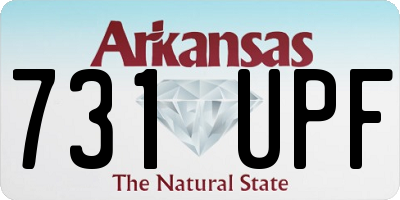 AR license plate 731UPF