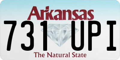 AR license plate 731UPI
