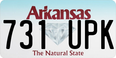 AR license plate 731UPK