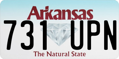 AR license plate 731UPN
