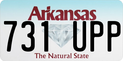 AR license plate 731UPP