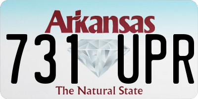 AR license plate 731UPR