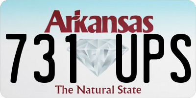 AR license plate 731UPS