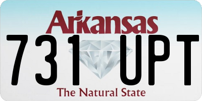 AR license plate 731UPT