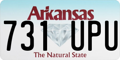 AR license plate 731UPU