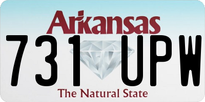 AR license plate 731UPW