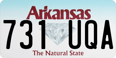 AR license plate 731UQA