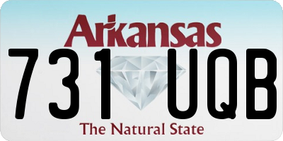 AR license plate 731UQB