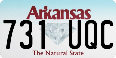 AR license plate 731UQC