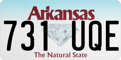 AR license plate 731UQE