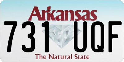 AR license plate 731UQF