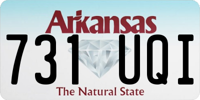 AR license plate 731UQI