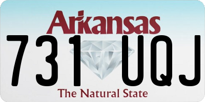 AR license plate 731UQJ