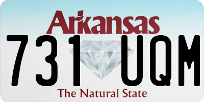 AR license plate 731UQM