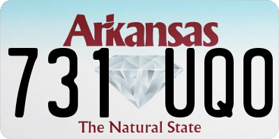 AR license plate 731UQO