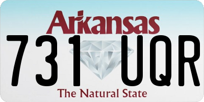 AR license plate 731UQR