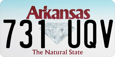 AR license plate 731UQV