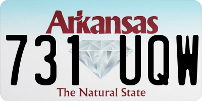 AR license plate 731UQW