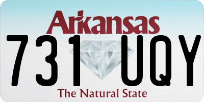 AR license plate 731UQY