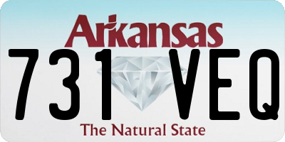 AR license plate 731VEQ