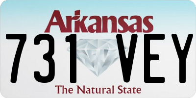 AR license plate 731VEY