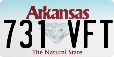 AR license plate 731VFT