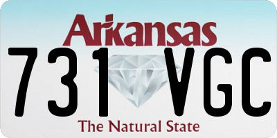 AR license plate 731VGC