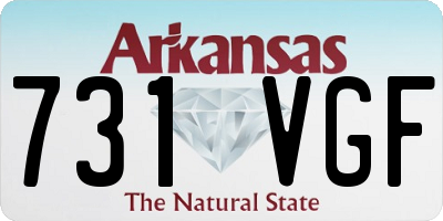 AR license plate 731VGF