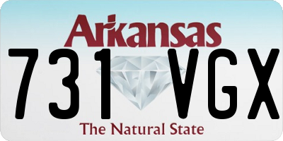 AR license plate 731VGX