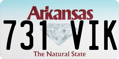 AR license plate 731VIK