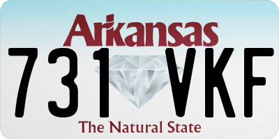 AR license plate 731VKF