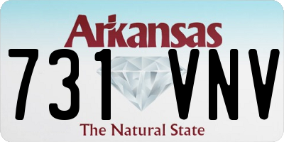 AR license plate 731VNV