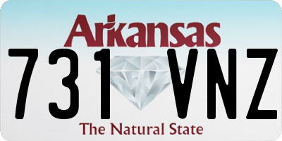 AR license plate 731VNZ