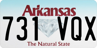 AR license plate 731VQX
