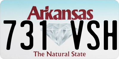 AR license plate 731VSH