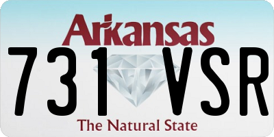 AR license plate 731VSR