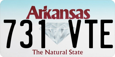 AR license plate 731VTE