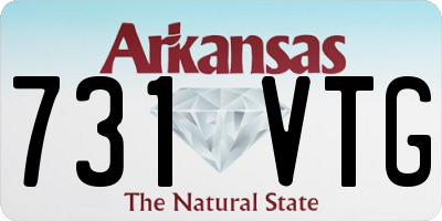 AR license plate 731VTG