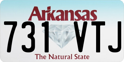 AR license plate 731VTJ