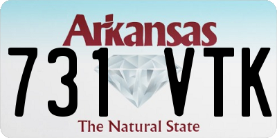 AR license plate 731VTK